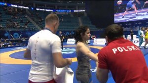 1/4 WW - 55 kg: M. SEDNEVA (KAZ) v. A. LUKASIAK (POL)
