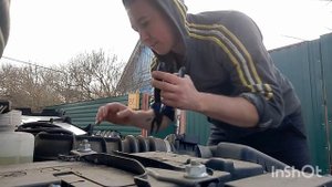 Меняю катушки зажигания на 16-ти клапанной гранте. Гранта под такси на метане.