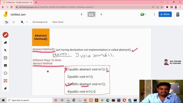 Different ways to write Abstract Method ||PART-4 || JAVA || Oop's ||Uttara karnataka|| смотреть онлайн