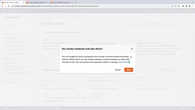 Process Streaming Data with Amazon Kinesis Data Analytics Studio | Amazon Web Services