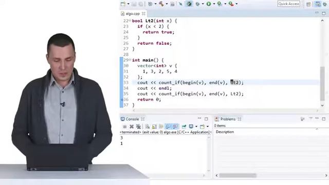 Алгоритмы count и count if, лямбда функции смотреть онлайн