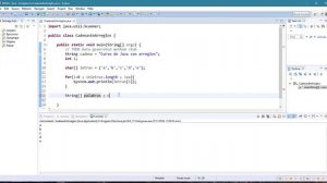 Tutorial Java - Manejo de datos tipo char string en arreglos