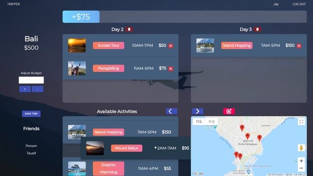Tripper - Trip planner (React | JS | Express | Node.js | PostgreSQL )
