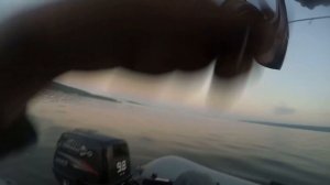 Утренняя зорька на Сурском водохранилище. Ловля судака с лодки.