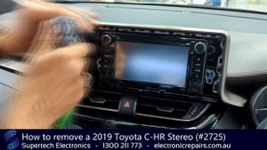 How to remove a 2019 Toyota C-HR Stereo (#2725)