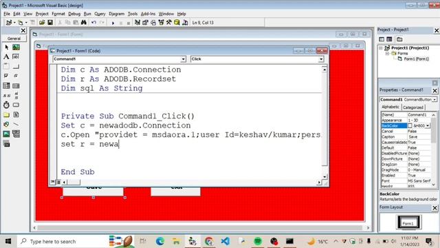 How to connect oracle through Adodb method ||visual basic tutorial||video-21