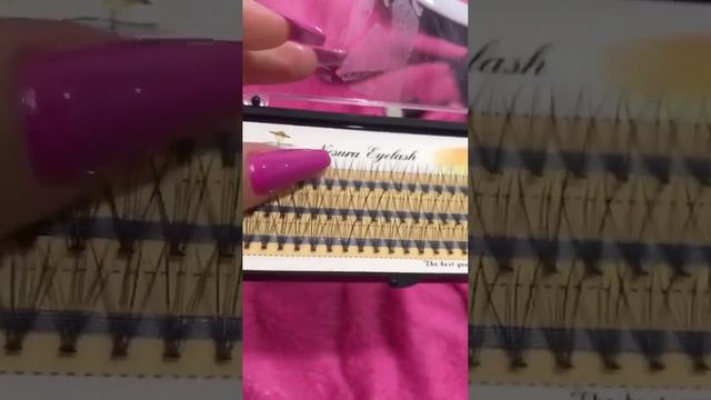 Cílios Tufos Sem Nó 10d Nesura Eyelash #shorts