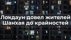 Локдаун довел жителей Шанхая до крайностей