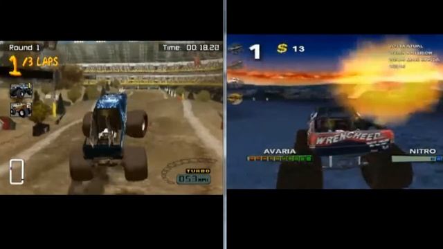 Monster Trux Offroad vs Monster 4x4 Masters Of Metal смотреть онлайн