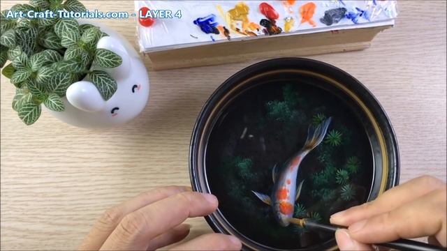 3D Goldfish Painting On Resin Layers смотреть онлайн