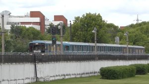 Грузовой метропоезд из вагонов 81-717/714, перегон Волгоградский проспект - Текстильщики. ТКЛ