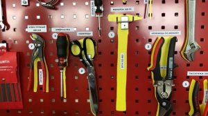 Инструмент на перфопанели, хранение по 5S