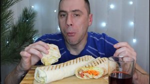 MUKBANG Огромная шаурма / Shawarma / ASMR МУКБАНГ / Мукбанг Сеня / eating show / 먹방