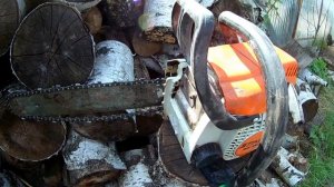 бензопила 6 лет в эксплуатации и ещё работает? chainsaw 6 years in operation and still works