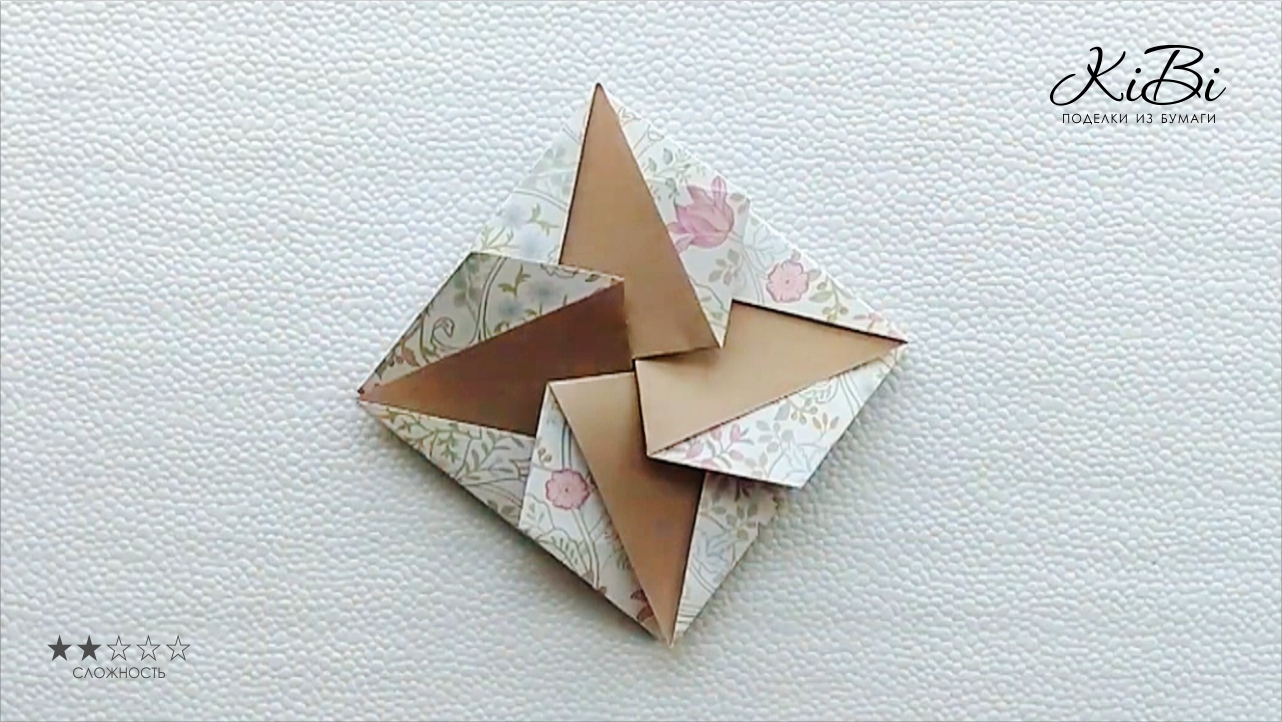 Традиционный Японский оригами ТАТOU конверт | Поделки из бумаги своими руками | DIY