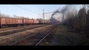 Эшелон Победы. Паровозы ЛВ-0123 и Л-3111.