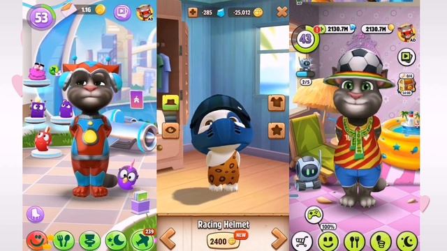 My Talking Tom 2 vs Talking Tom 1 Vs My Talking Hank??Toilet Poop Android Gameplay HD смотреть онлайн