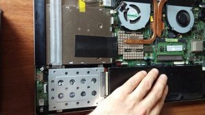 ASUS N550J - Disassemble, Fan Cleaning, Removing Dry Thermal Paste