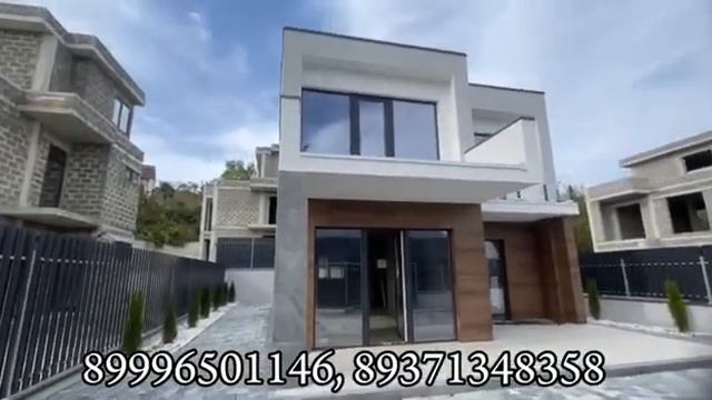 Купи коттедж в Сочи с видом на Краснополянские горы. Бизнес класс. Фасад - керамогранит. смотреть онлайн