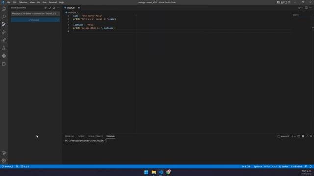 Curso de VSCode & Git | Como Cambiarse Entre Ramas Git (git checkout) Usando Visual Studio Code смотреть онлайн