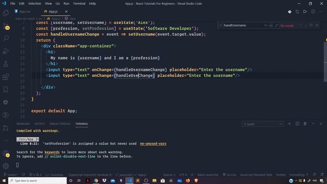 React.js Tutorials - Event Handling - #7