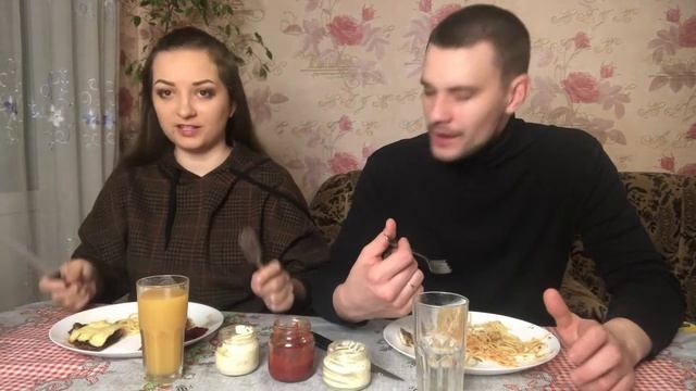 Мясо с ананасами в терияки на ужин | Мукбанг смотреть онлайн