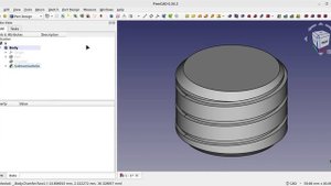 FreeCAD Двухзаходная резьба