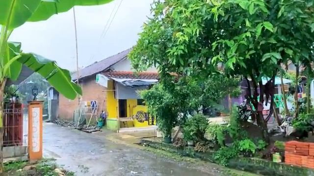 Heavy Rain Long Time in Beautiful Village|| make sleep more soundly || rain video смотреть онлайн