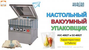 Настольная вакуум упаковочная машина HVC 4002T и DZ 4002T от Hualian