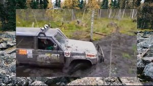 #276. Nissan Patrol Safari Y60 преодолевает пруд
