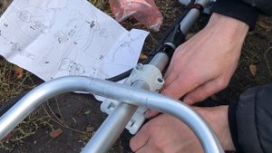 Stihl FS 250 - Замена стандартного крепления рукоятки на крепление с барашком