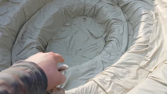 Пруд: геотекстиль
