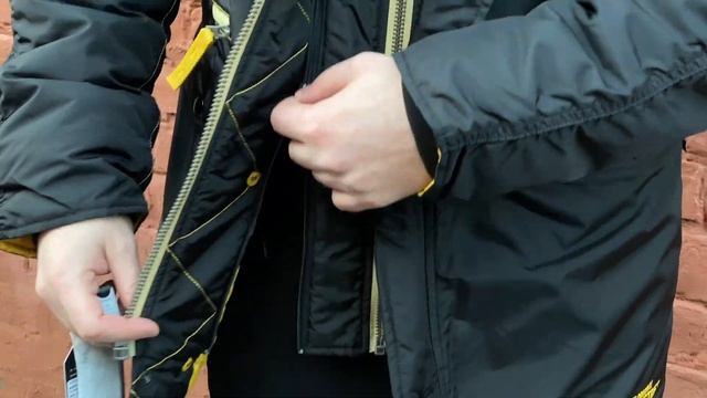 Самая теплая куртка Alpha Industries N-3B Inclement Black смотреть онлайн