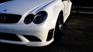 Project CLK63 Black Series Wrapped in Satin White by DBXwraps.com