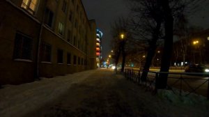 Novosibirsk - Winter Krasnyy prospekt - Russia / Новосибирск 4К