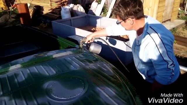 Покраска казанки в цвет хаки смотреть онлайн