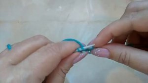 Узор спицами "Елочка". Вариант 2. С 3 петлями вместе с центральной петлей и 2 петлями из одной.