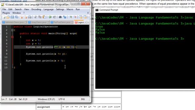 Java Logical Operators
