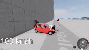 MOTORBIKE vs DAEWOO MATIZ! 200 Km/H CRASH TEST! - BeamNg Drive