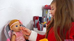 Доминика КАК Мама Говорящая кукла Настя Хочет Кушать