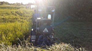 конные грабли в деле .на мини трактор переломка 4×4