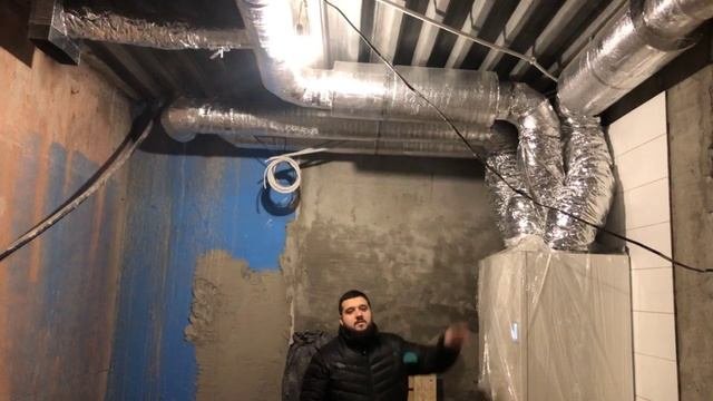 Пример реализации приточно/вытяжной вентиляции с роторным рекуператором. Установка фирмы Systemair.