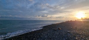 Пляж Роза Хутор, Адлер, Сочи, Россия - 13.05.2024 - Rosa Hutor beach, Adler, Sochi, Russia