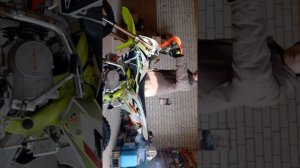 завожу питбайк после зимы