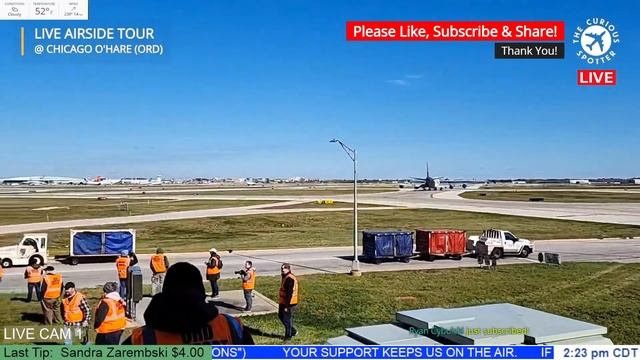 ? LIVE AIRSIDE TOUR plane spotting @ Chicago O'Hare (ORD) смотреть онлайн