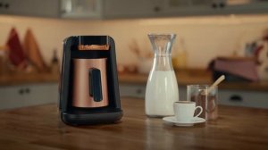 Karıştırıcılı cezveli sütlü Türk kahve makinesi Arzum OKKA Rich Spin M