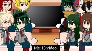 Past Class 1-A react to Izuku Midoriya |(mha-bnha)| Gacha club