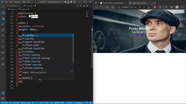 how to create image overlay hover effect using html and css only