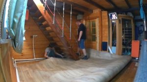 ХП: Кладем линолеум весело! Лестница? С салом и по пятьдесят)