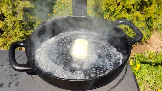ЗАХОТЕЛОСЬ КАРТОШКИ С МЯСОМ И ЛУКОМ | готовим в сковороде на огне. #жаренаякартошка